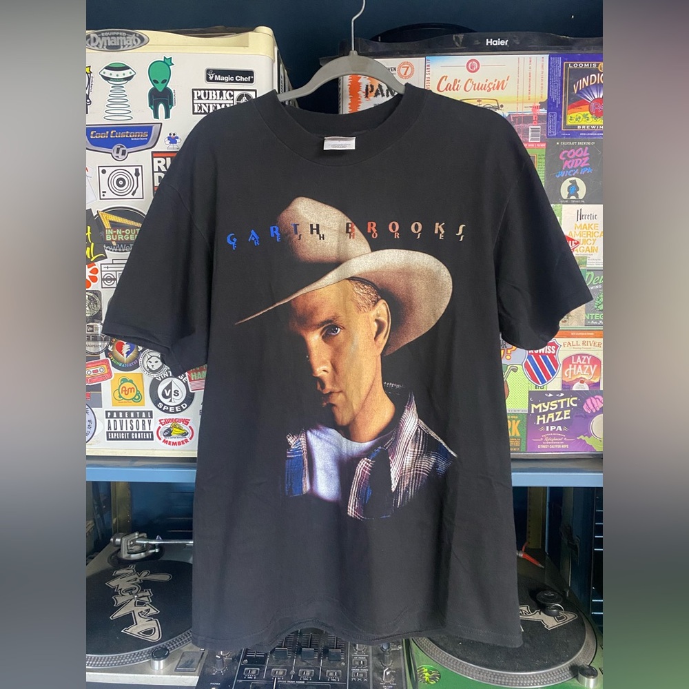 Vintage 90s Garth Brooks Fresh Horses Tour Tee